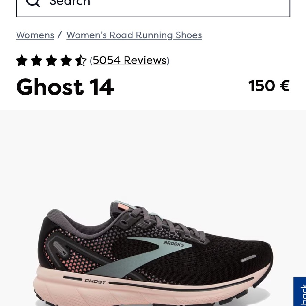 Brooks Ghost 14 Women's Running Shoes - Black